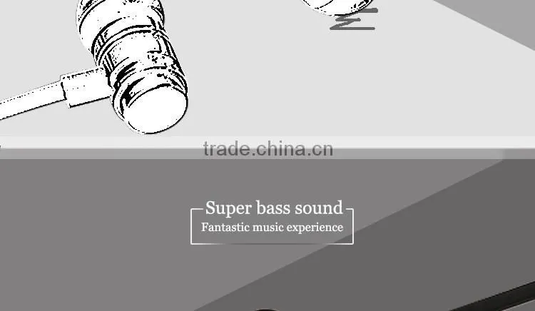 factory supply heavy bass in-ear metal earphone