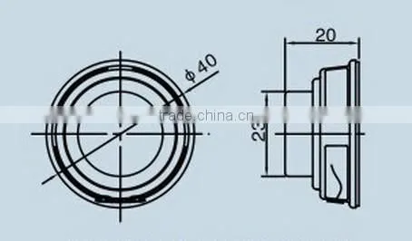 FBS40-5 3w 4ohm portable mini round speakers used for stereo (FBELE)