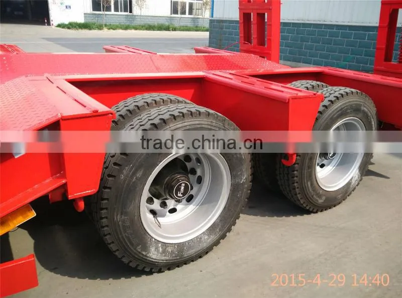 50T low bed semi trailers with low loader low price for hot sale