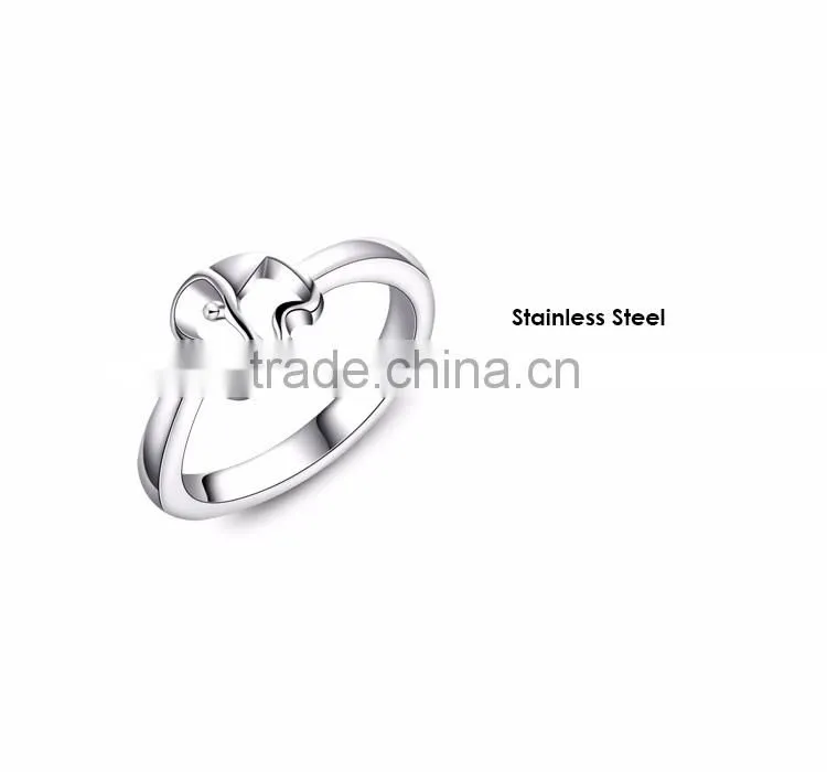 Fashion animals stainless steel ring
