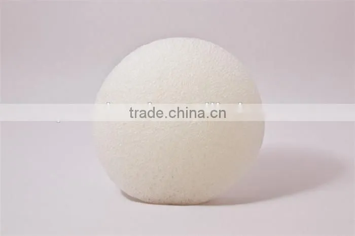 2015 Natural Japan Konjac Sponge Round Facial Sponge Bamboo Charcoal Face Cleaning Konjac Sponge