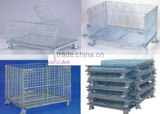 stackable wire cage folding and stackable cage