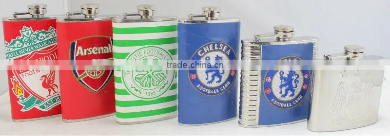 Jagermeister stainless steel hip flask gift set