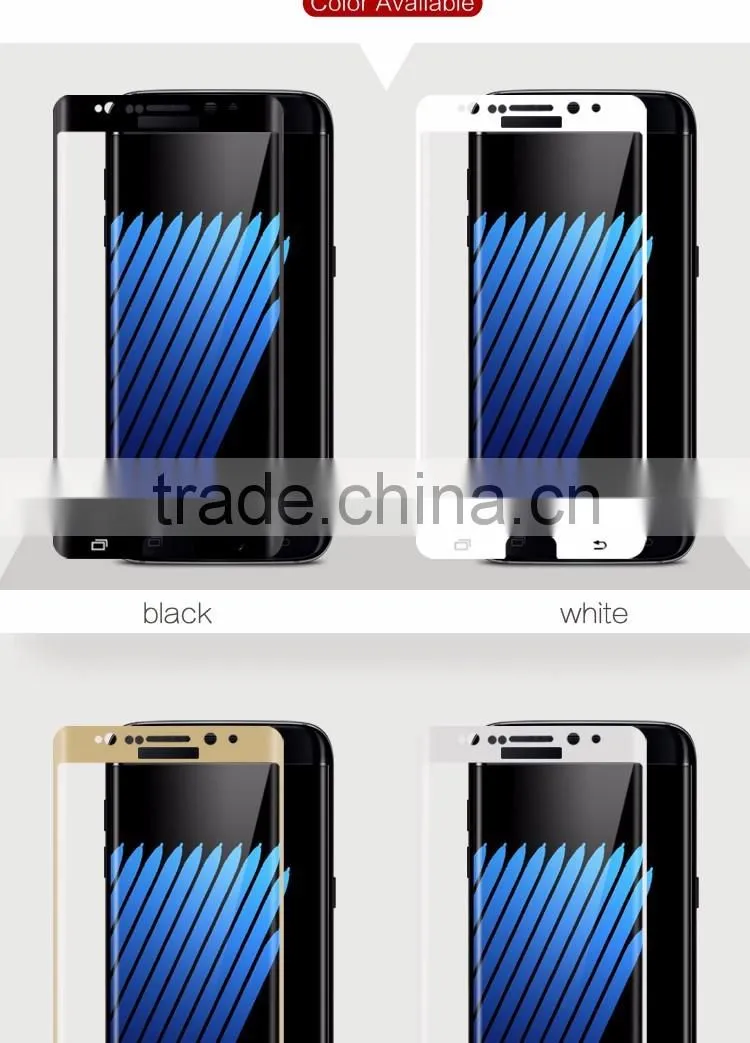 Mobile Accessories Full Cover Clear Glass Screen Film for Samsung Note 7