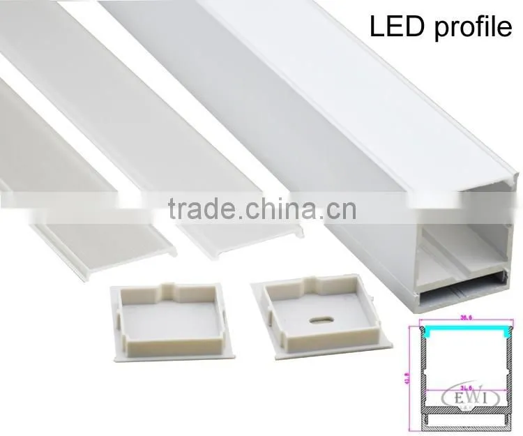 Deep square shape aluminium profile led ceiling or pendant light