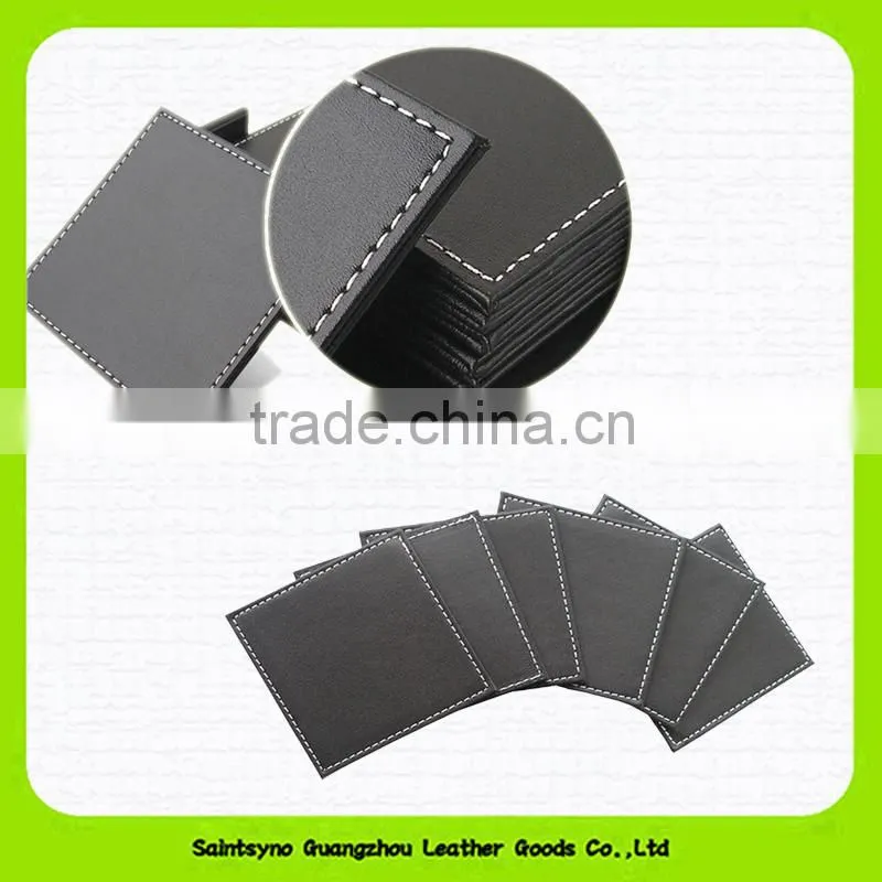 15010 Implicative and elegant leather cup coaster