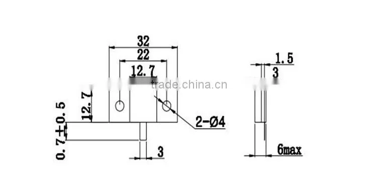 RIG42 1000W RF Flange high power ceramic resistor