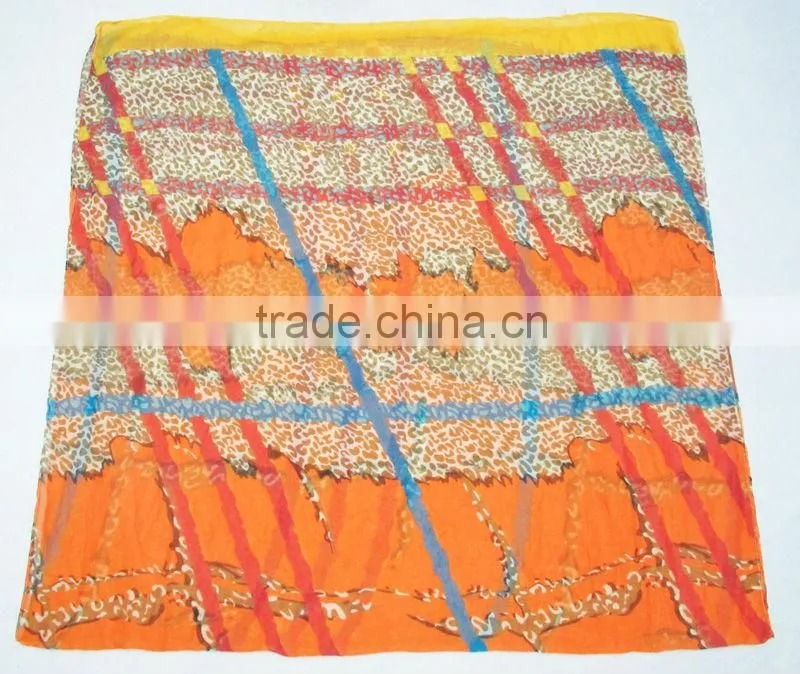 Leopard pattern scarf,100% polyester scarf,Long size scarf