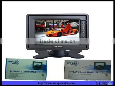 7" LCD 4CH Video Quad Split Monitor Car Rear view Kit