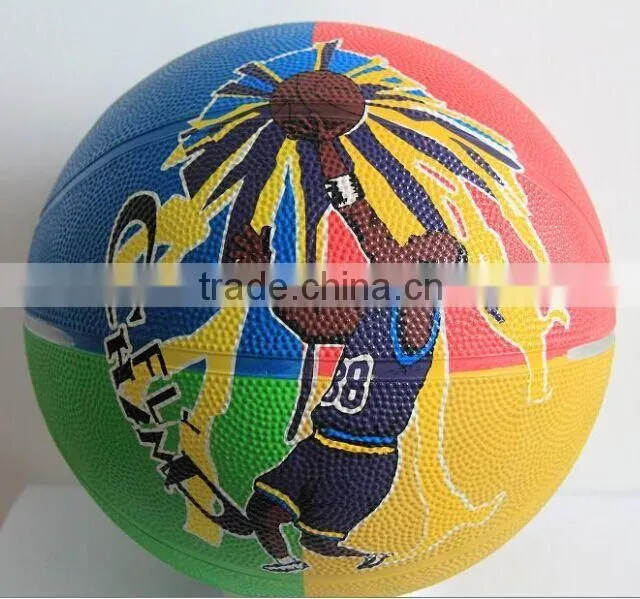 NIVE factory hot sell size 7 rubber basketball with competitive price from China
