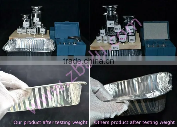 Aluminium foil lids for aluminium foil container