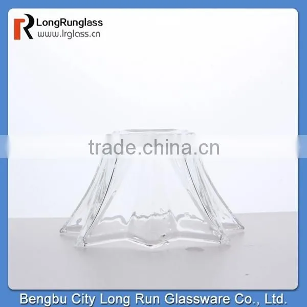 longrun hot new products for 2015 195g high white glass material glass fruit plate wholesale price