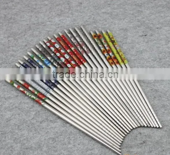 stainless steel chopsticks with printing