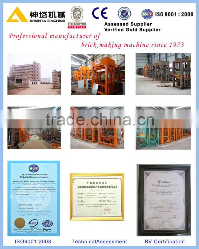 QTJ4-18 hot products automatic concrete brick block making machine in kenya