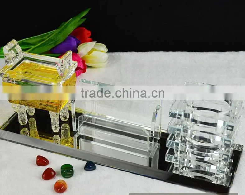 Morden clear crystal office set