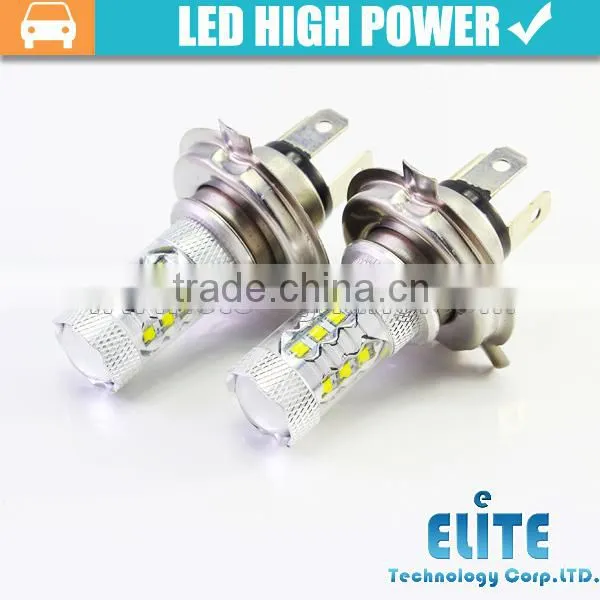 Super Brightest 80w 12V H4 car LED indicator bulbs led sidelight bulbs