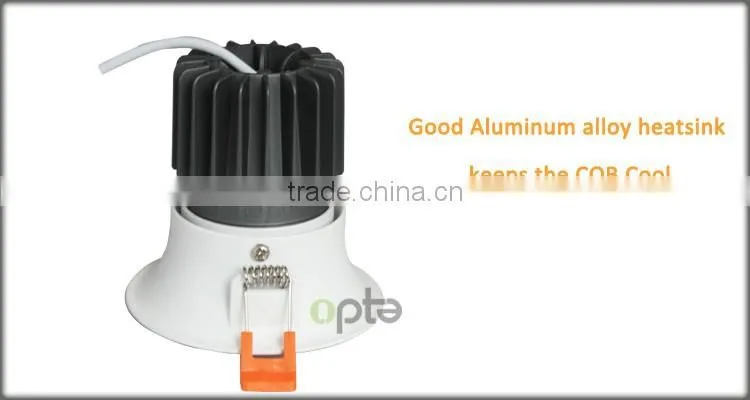 Adjustable Down Light Trimless LED Downlight 9W 12W 1000LM 90mm Coutout