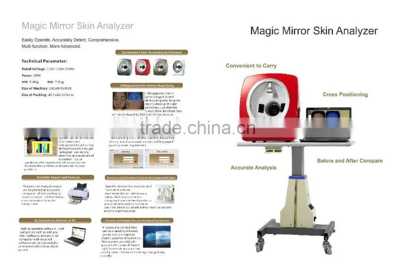 Portable skin analyzer facial skin scanner analyzer