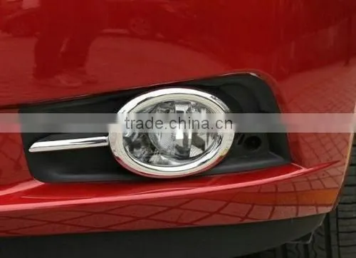 2Pcs L/R ABS Chrome Front Fog Lamp Cover