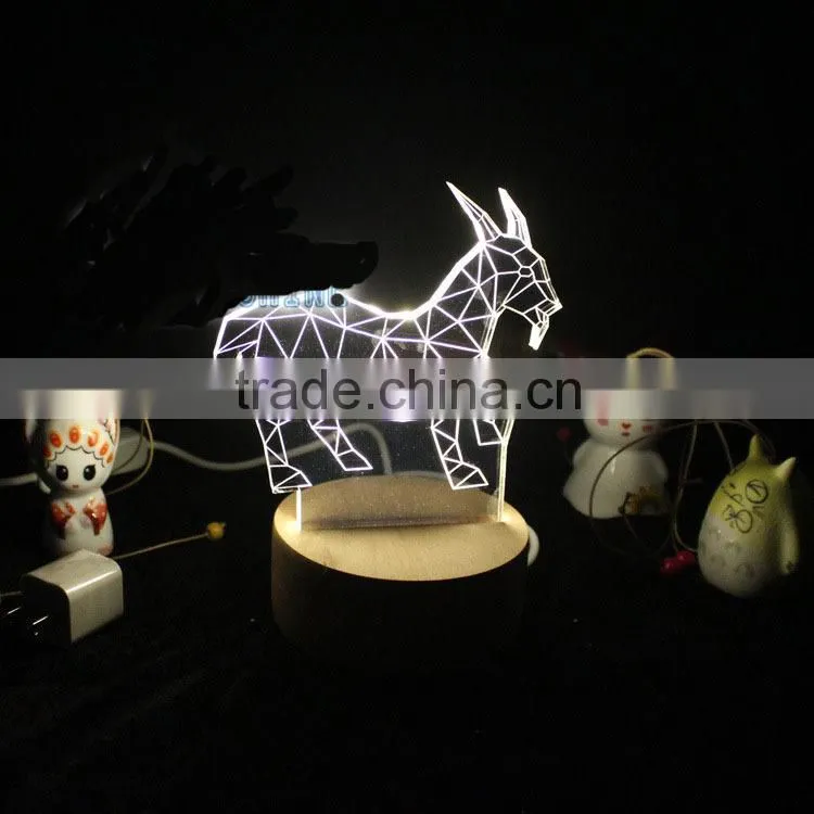 LED Acrylic Originality Animal Sign Christmas Gift Factory sale