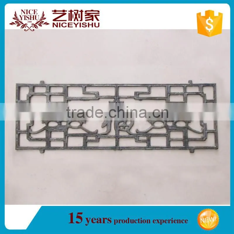 Elegant and beautiful cast iron metal fence ornaments for gate fence decorative