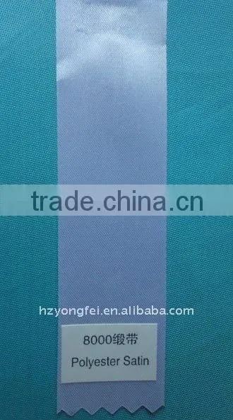 Washable instruction polyester satin ribbon label