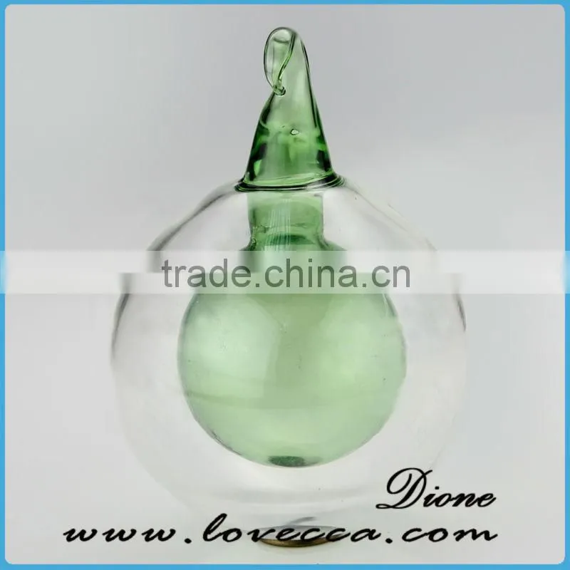 Glass Christmas decor, xmas Glass Ball With Aluminum Cap