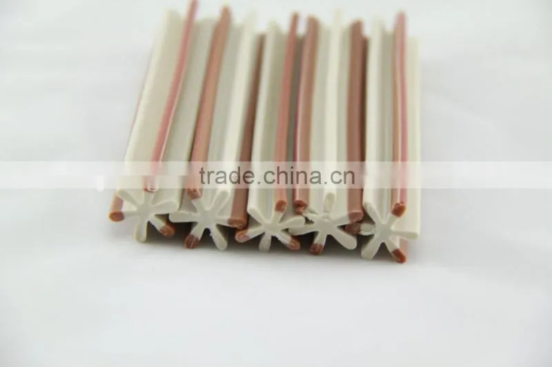 senior (two-tone straight hexagonal natural dog chews)