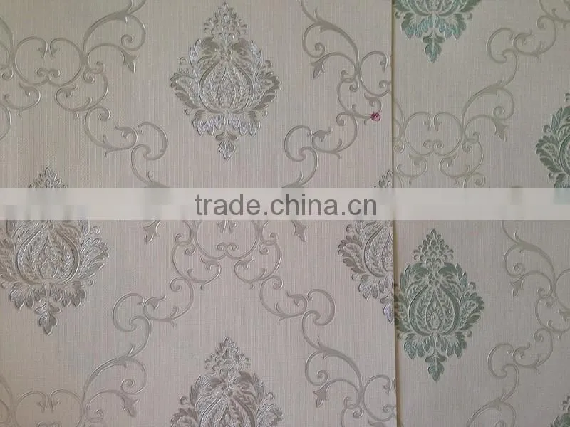 times small damask flowers vinyl wallpaper