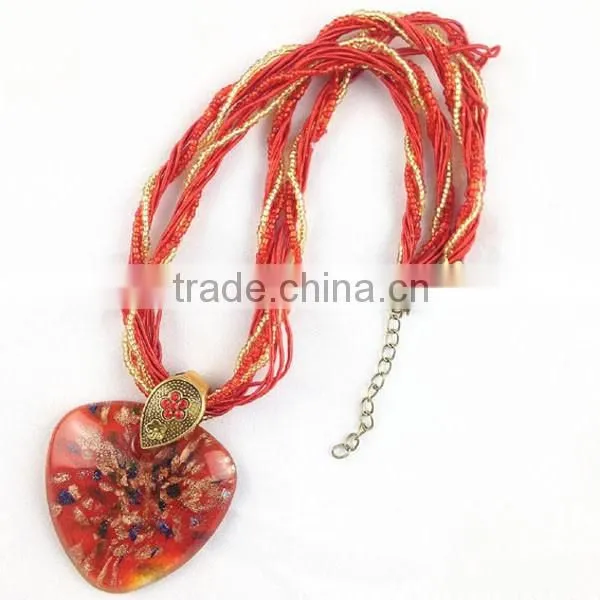 European Fashion Women Glass Necklace 2016