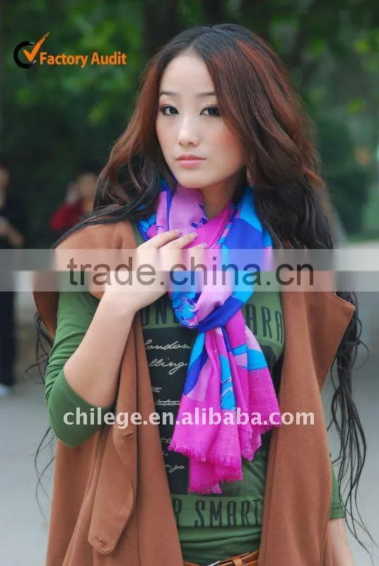 printed wool scarf wool poncho