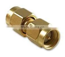 Gold plated SMA male to SMA female rf coax adapter