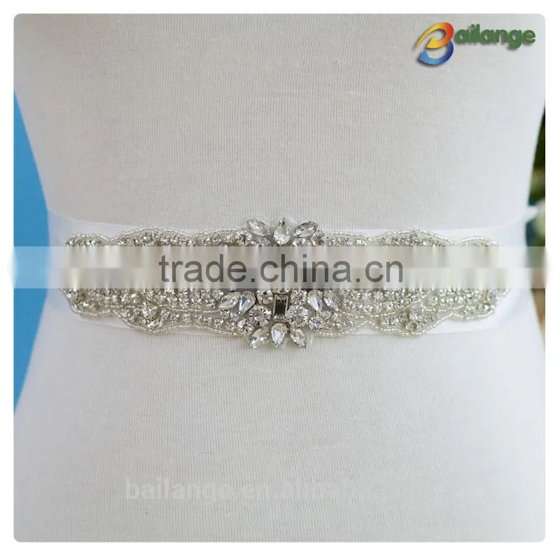 2014 China whosale alibaba craft crystal belt bridal rhinestone for dresses