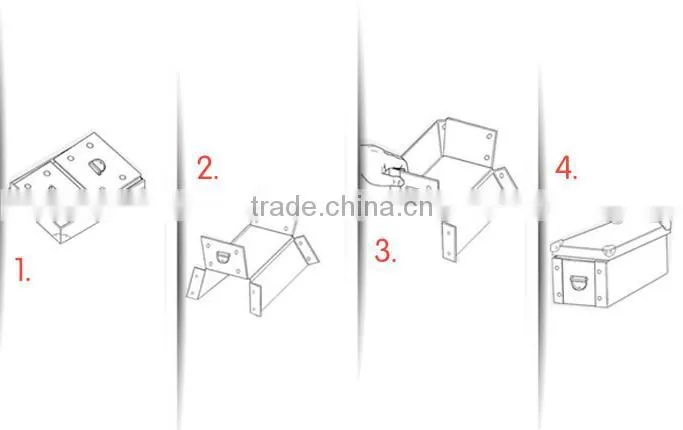 Paper board foldable paper packing box from china