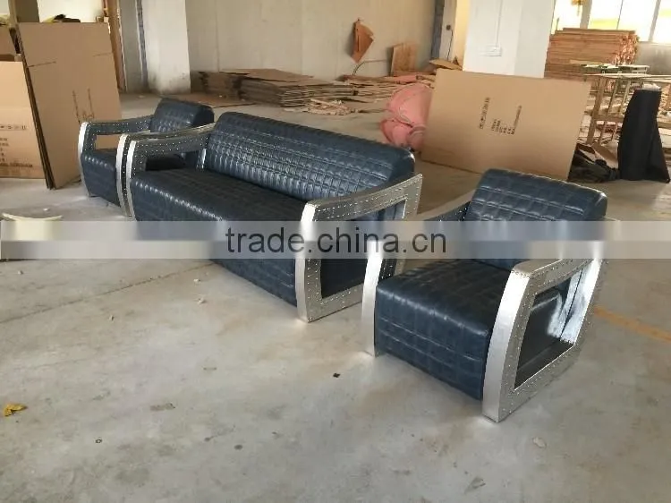AVIATOR Aluminium 3 seater sofa