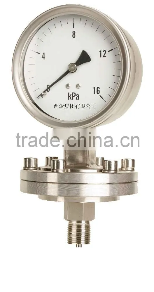 YPF-100A Diaphragm pressure gauge