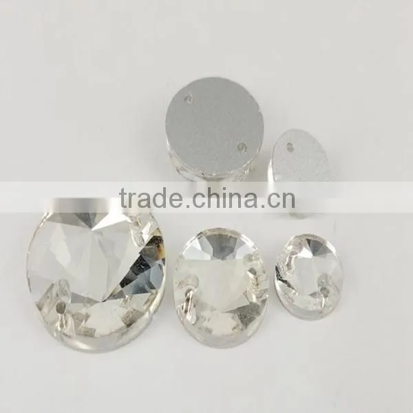 Hot Selling different types sew-on crystal stones for decorative