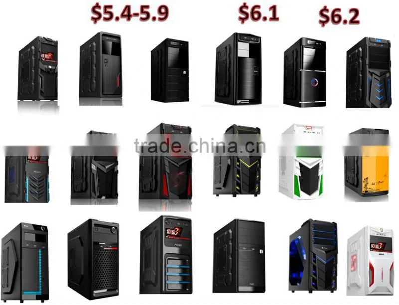 China Colorful flower appearance desktop computer case with CD-room unique factory PC computer cabinet, gaming pc
