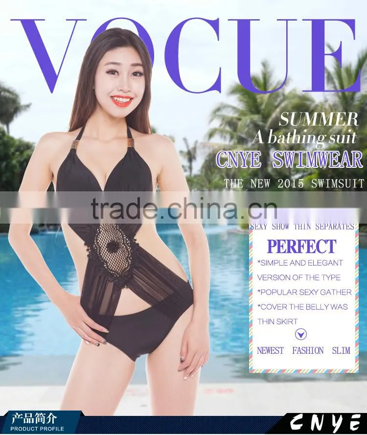 CNYE hot sale one piece womens swimwear beach swimwear