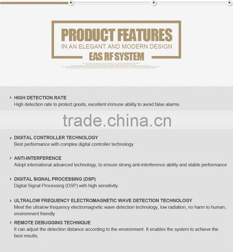 wholesale price fashionable eas AM security system for first -class shopping mall and supermarket