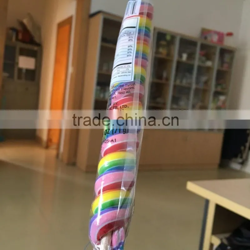 rainbow swirl lollipops candy