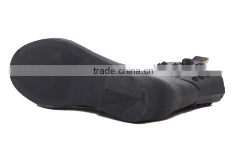 BLACK and PVC , diamond and glossy and safety and comfortable rain shoes