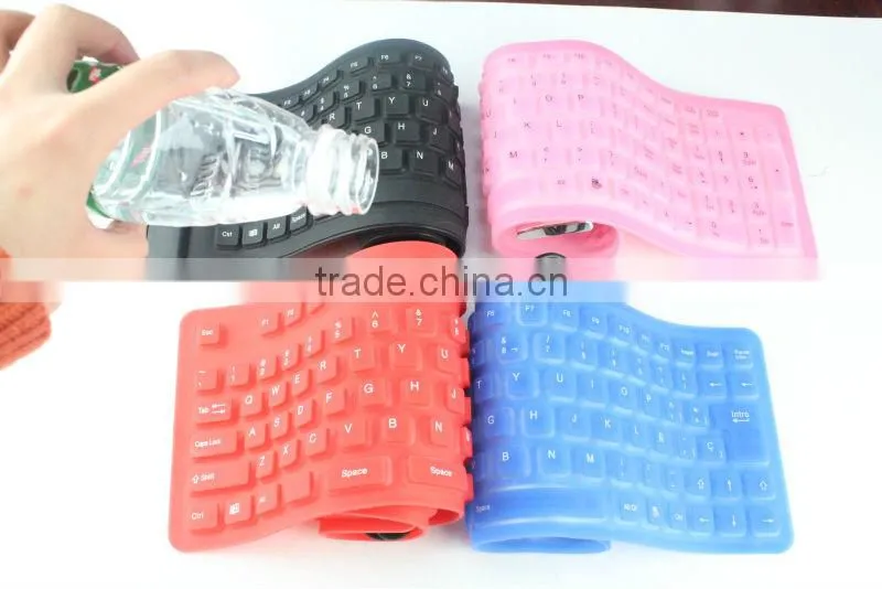 usb roll up silicone foldable flexible keyboard KF-03