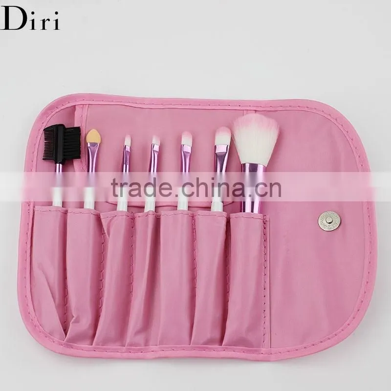 Professional makeup tool high quality 7pieces taklon synthetic hair makeup brushes
