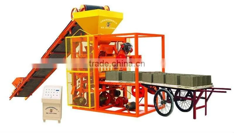 Cheap price QTJ4-26A cement hollow brick making machine concrete solid block shaping construction equipment in China