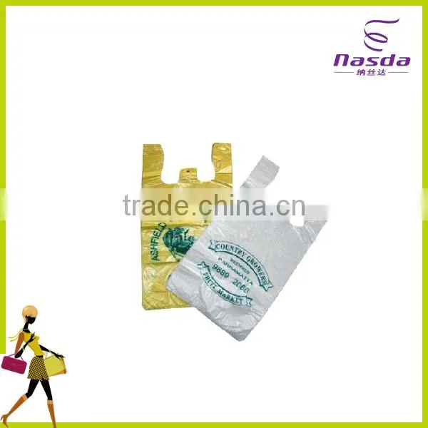 Biodegradable Plastic T-shirt Bag making machine price For Supermarket