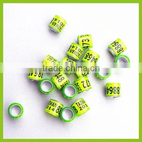 Green Color 8mm Wonderful Rings Bands Pet Pigeon Birds