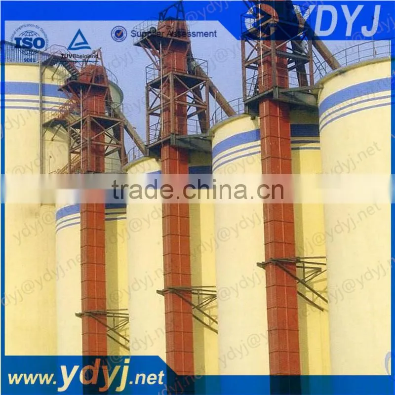 Used bucket elevator machine for grain silo system