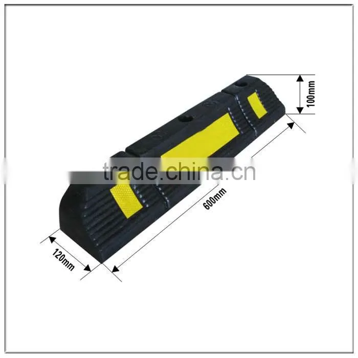 New style rubber wheel chock stopper parking block