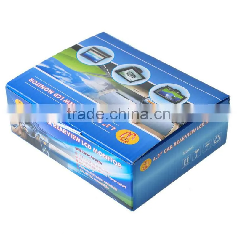 Wholesale 4.3inch sunshade car color display support small order